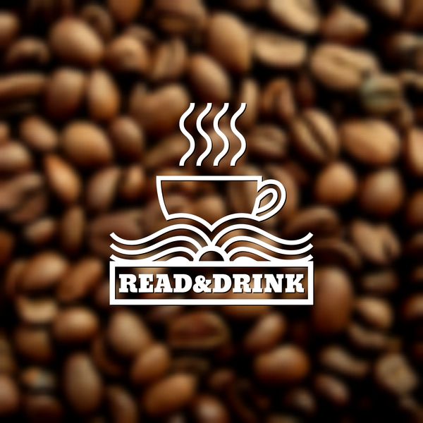 الگوی لوگو برچسب نشان نماد برای قهوه خانه کافه کافی شاپ رستوران قهوه فروشی چایخانه و غیره وکتور