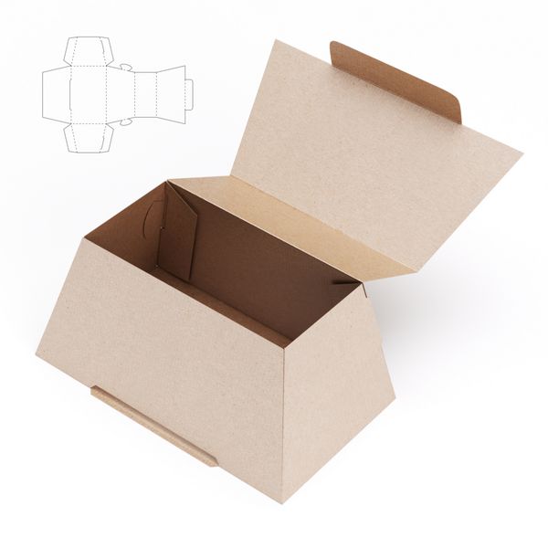 جعبه مخروطی کوچک با قالب قالب