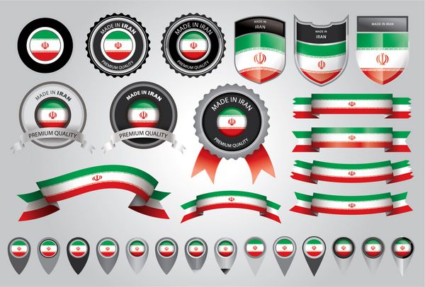 ساخت مهر ایران پرچم ایران وکتور هنر