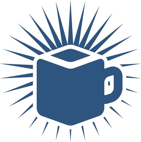 وکتور لوگوی قهوه و کتاب