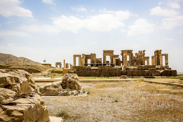  عکس تخت جمشید در زمان هخامنشیان