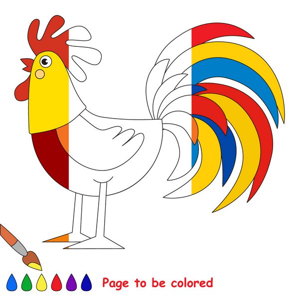 خنده دار زیبا کتاب رنگ آمیزی برای آموزش کودکان پیش دبستانی با سطح بازی آسان بازی آموزشی کودک برای رنگ آمیزی بی رنگ ها به صورت نیمه به نمونه
