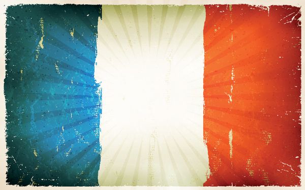 پس زمینه پوستر پرچم فرانسوی قدیمی