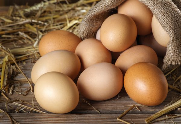 تخم مرغ خام مزرعه ارگانیک