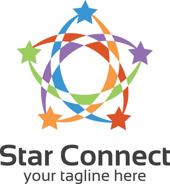 الگوی لوگوی هویت کسب و کار ستاره انتزاعی لوگوی وکتور ستاره