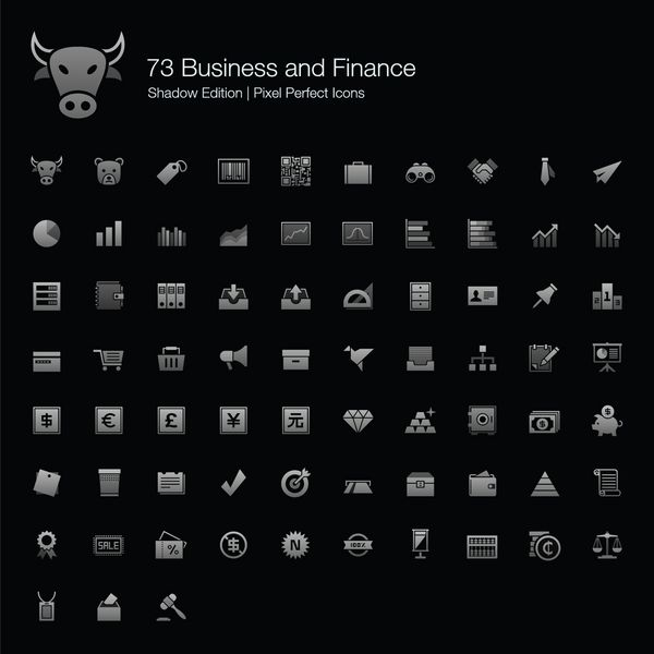تجارت و امور مالی Pixel Perfect Icons Shadow Edition