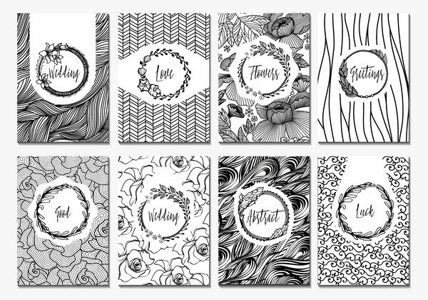 قالب کارت های خلاقانه گل طراحی زیبا برای کافه رستوران هرالدیک جواهرات مد