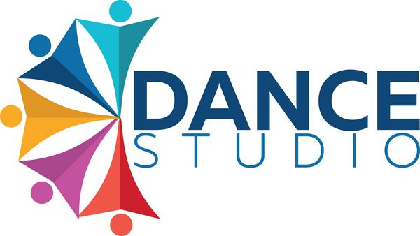لوگوی استودیو رقص لوگوی رقصنده وکتور مینیمالیستی