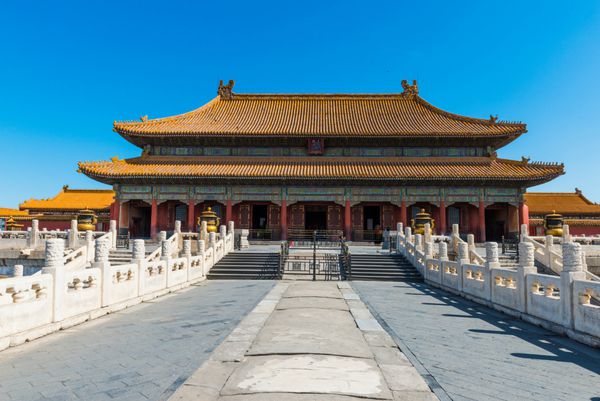 تالار عالی هارمونی شهر ممنوعه در پکن چین