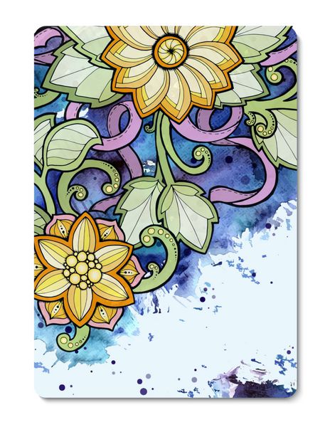 کارت گل آثار هنری طراحی شده با دست با گل های انتزاعی پس زمینه وب طراحی رسانه های چاپی بنر کارت ویزیت بروشور دعوتنامه کارت پستال کارت پستال