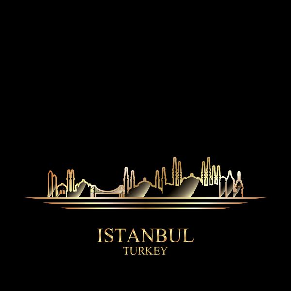 شبح طلایی استانبول در زمینه سیاه