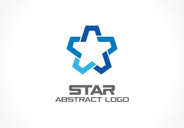 لوگوی انتزاعی شرکت تجاری عنصر طراحی هویت شرکتی صنعت امور مالی ایده لوگوی بانک گروه ستاره ادغام شبکه مفهوم تعامل فناوری نماد اتصال وکتور رنگی