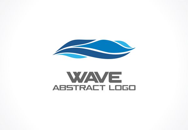 لوگوی انتزاعی برای شرکت تجاری عنصر طراحی هویت شرکتی اکو اقیانوس طبیعت استخر شنا آبگرم چرخش آبی ایده لوگوتایپ موج آب مفهوم مربع دریای آبی نماد خط وکتور رنگارنگ