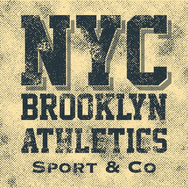 ورزش ورزشی تایپوگرافی نیویورک