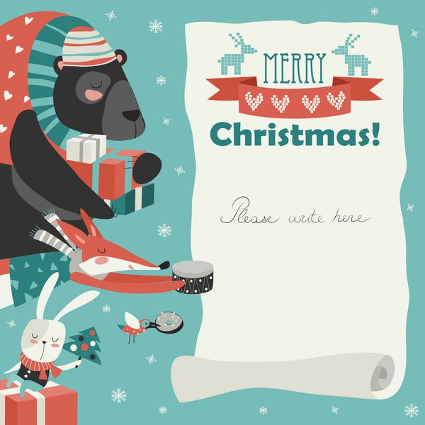 عکس درخت کریسمس کارتونی