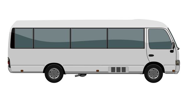 اتوبوس کوچک سفید
