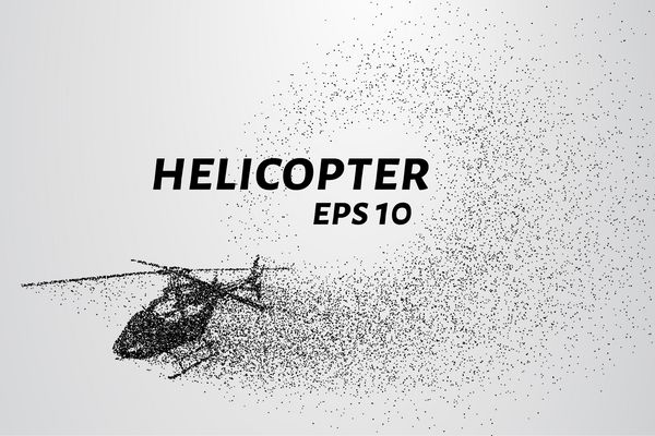 هلیکوپتر ذرات هلیکوپتر به مولکول های کوچک تجزیه می شود