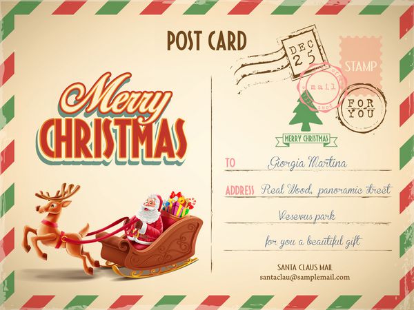 کارت پستال کریسمس