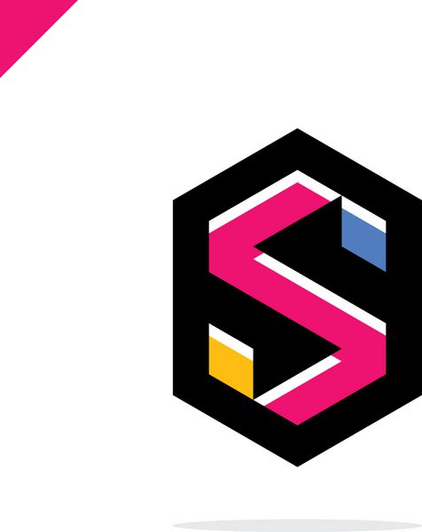 وکتور طراحی لوگوی حرف S شرکت تجاری الگوی وکتور لوگوی رنگارنگ حرف S آرم حرف S برای فناوری