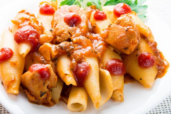 جزئیات غذاهای ایتالیایی پاستا conchiglioni