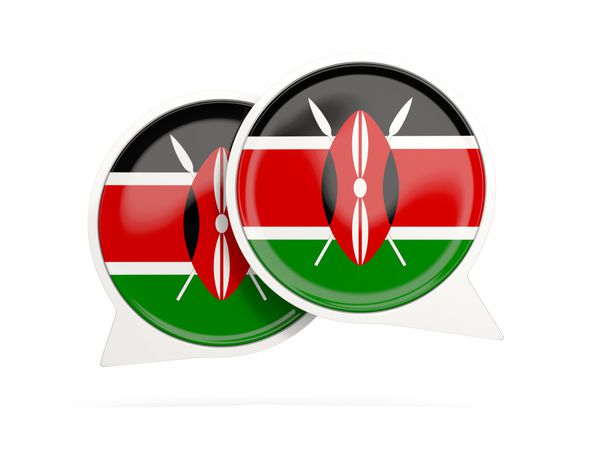 پرچم کنیا نماد چت گرد