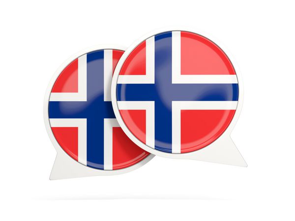 پرچم نروژ نماد چت گرد