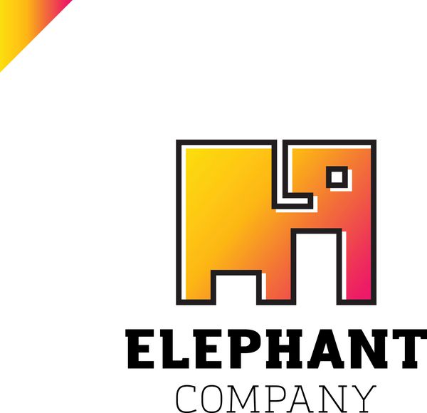 نشان فیل برای کسب و کار شما طراحی لوگو شرکت