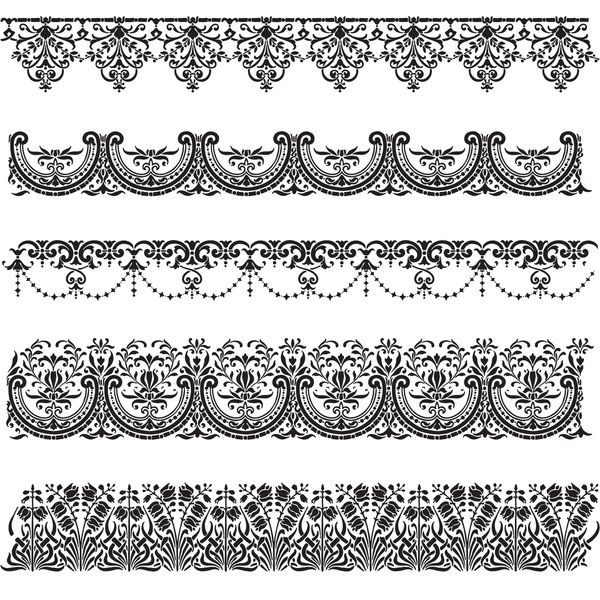 مجموعه وکتور طرح های حاشیه قدیمی