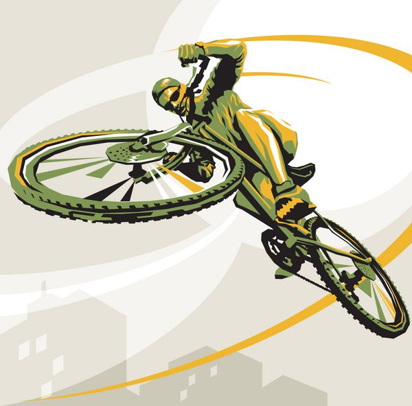 پوستر دوچرخه سواری تصویر دوچرخه سواری لوگوی دوچرخه سواری MTN دوچرخه سوار