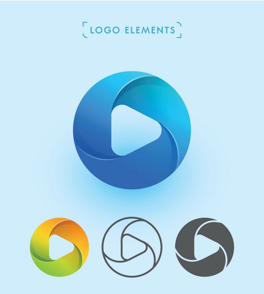 طراحی لوگو برای هویت شرکت و نماد برنامه را پخش کنید