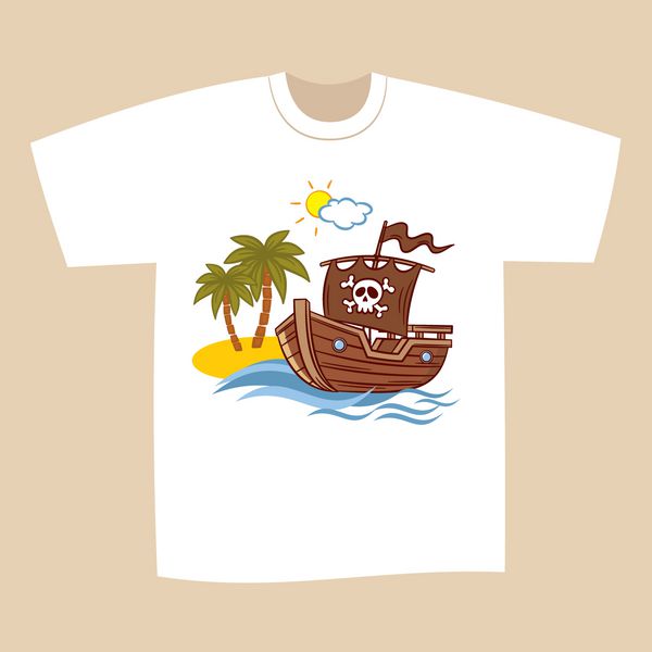 طرح چاپ تی شرت دزدان دریایی