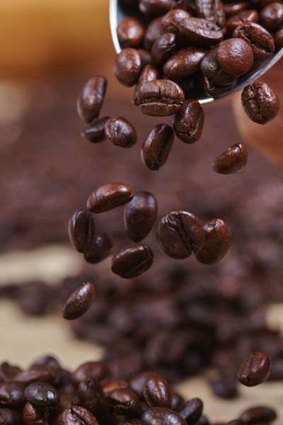 دانه های قهوه