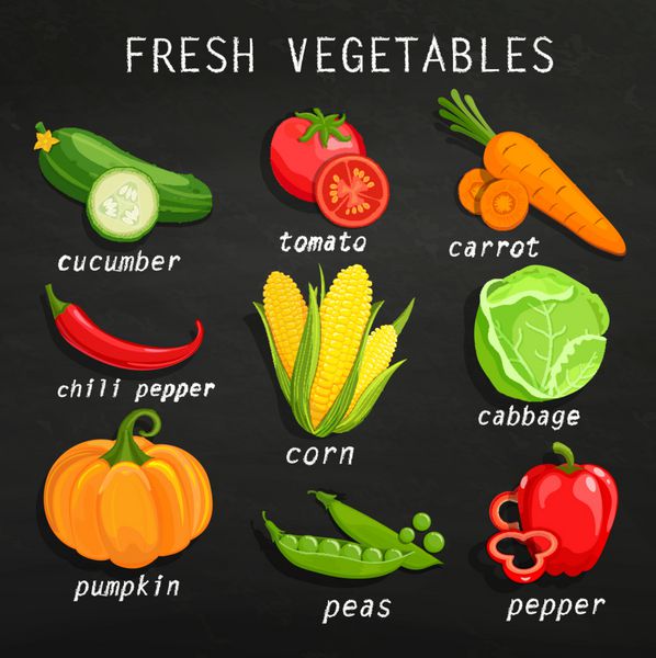 ست سبزیجات تازه