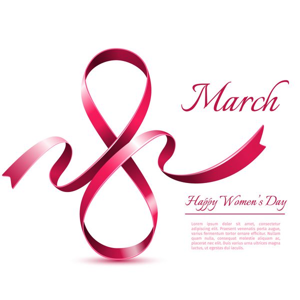 الگوی پس زمینه 8 مارس کارت تبریک روز جهانی زن