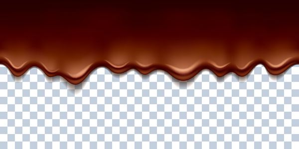 تصویر وکتور حاشیه قطره های شکلات ذوب شده