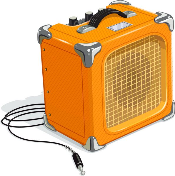 آمپلی فایر ترکیبی گیتار نارنجی با سیم