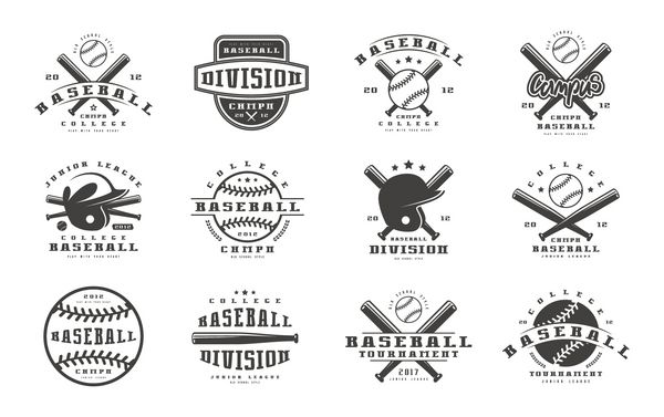 مجموعه نشان های تیم بیسبال