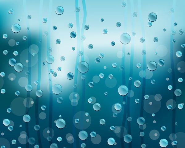 قطرات باران روی شیشه