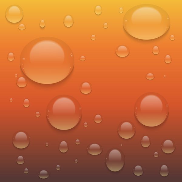 قطرات آب شفاف واقعی وکتور پس زمینه با قطره