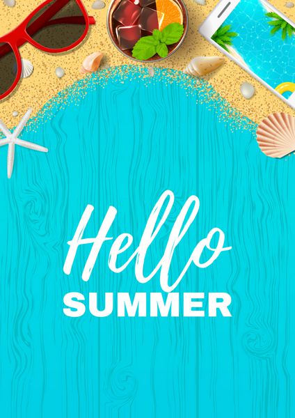 پوستر زیبای تعطیلات تابستانی