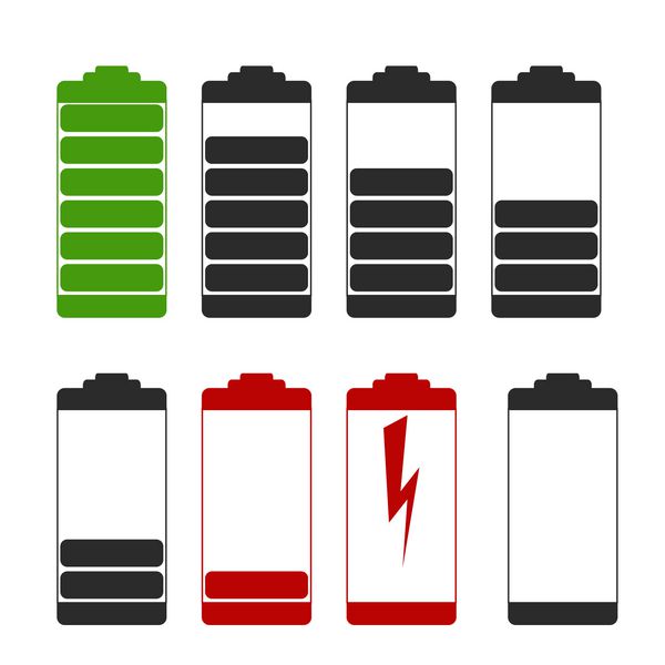 باتری های شارژ شده عنصر وکتور را برای طرح شما تنظیم می کند