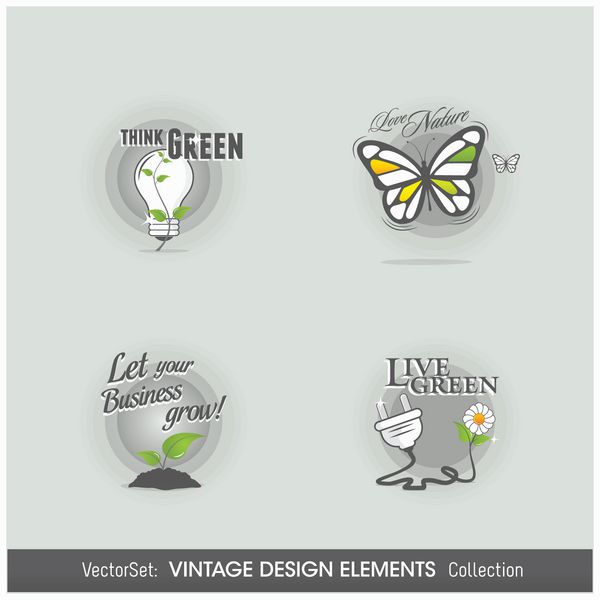 نوحه های طراحی نمادهای سبز