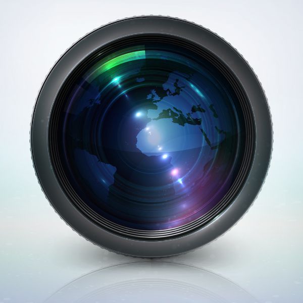 لنز دوربین با کره