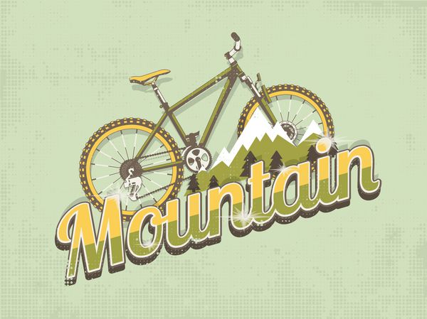 پس زمینه دوچرخه کوهستان