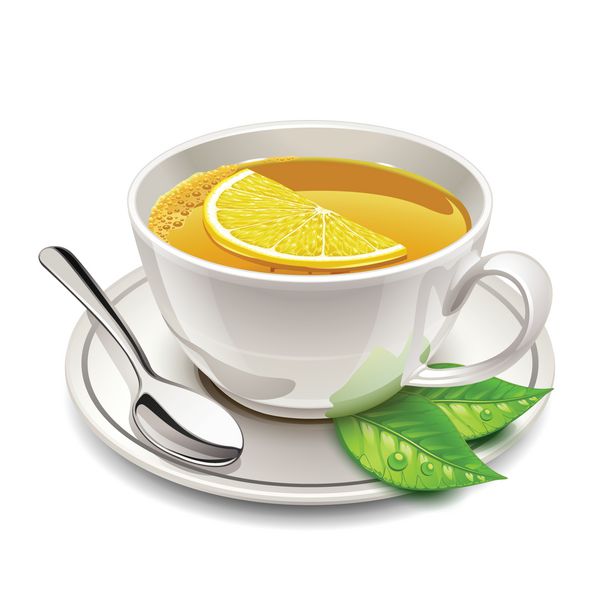 فنجان چای با لیمو