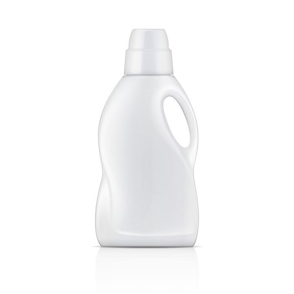 بطری سفید برای مایع لباسشویی