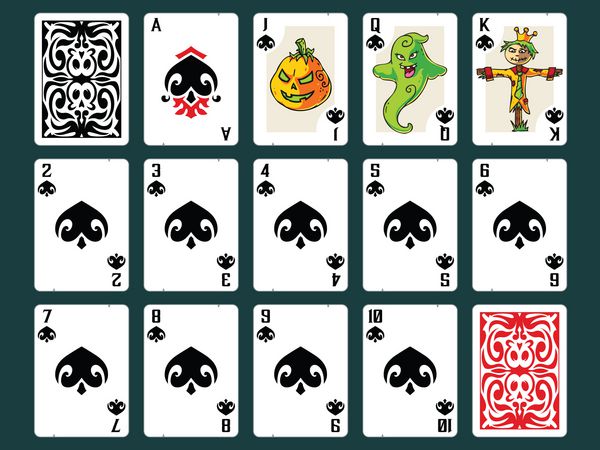 کارت های بازی هالووین - مجموعه پیک