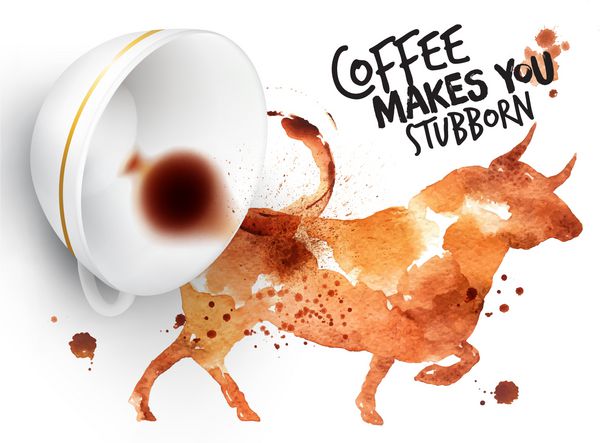 پوستر گاو نر قهوه وحشی