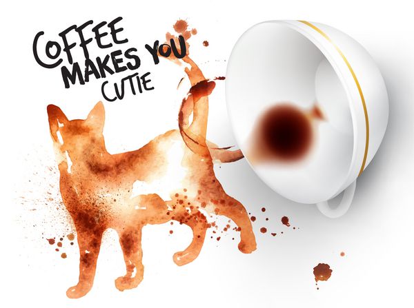 پوستر گربه قهوه وحشی