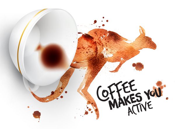 پوستر کانگورو قهوه وحشی